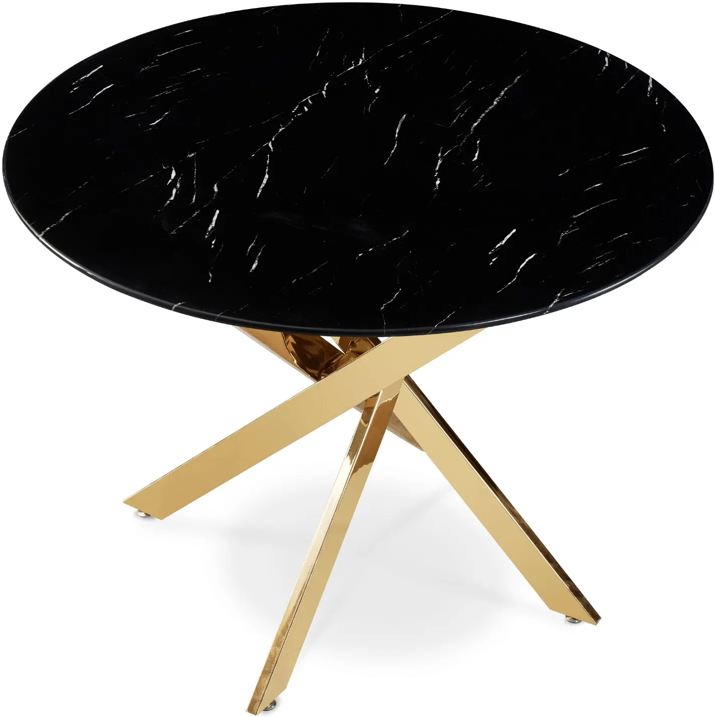 Стол Mebel Elite Bali 100 (Black Marble/Gold) - 2