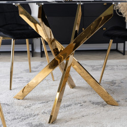 Стол Mebel Elite Bali 100 (Black Marble/Gold) Thumb