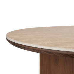 Стол Mebel Elite Darius 200 (Travertine/Walnut) Thumb