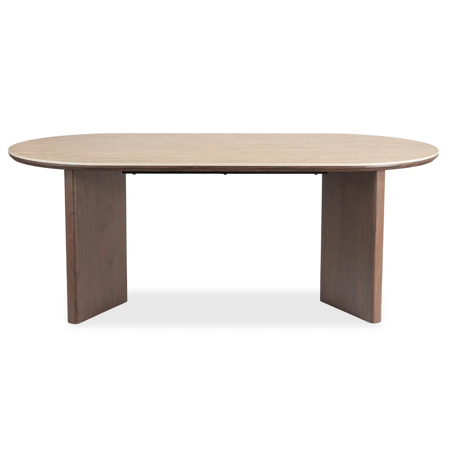 Стол Mebel Elite Darius 200 (Travertine/Walnut) - 4