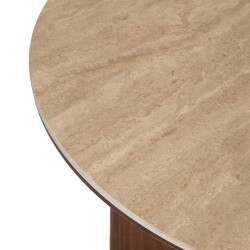 Стол Mebel Elite Darius 200 (Travertine/Walnut) Thumb