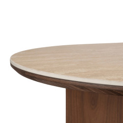 Стол Mebel Elite Darius 200 (Travertine/Walnut) Thumb