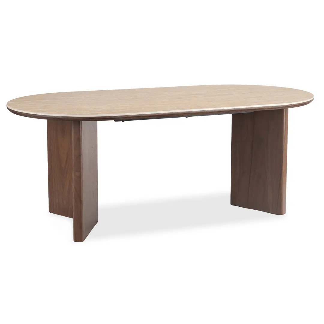 Стол Mebel Elite Darius 200 (Travertine/Walnut)