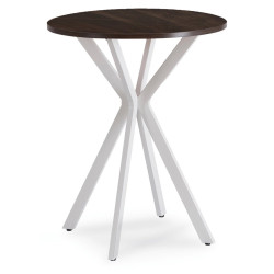 Masa Mebel Elite Lauren 60 (Walnut/White) Thumb