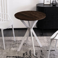 Masa Mebel Elite Lauren 60 (Walnut/White)