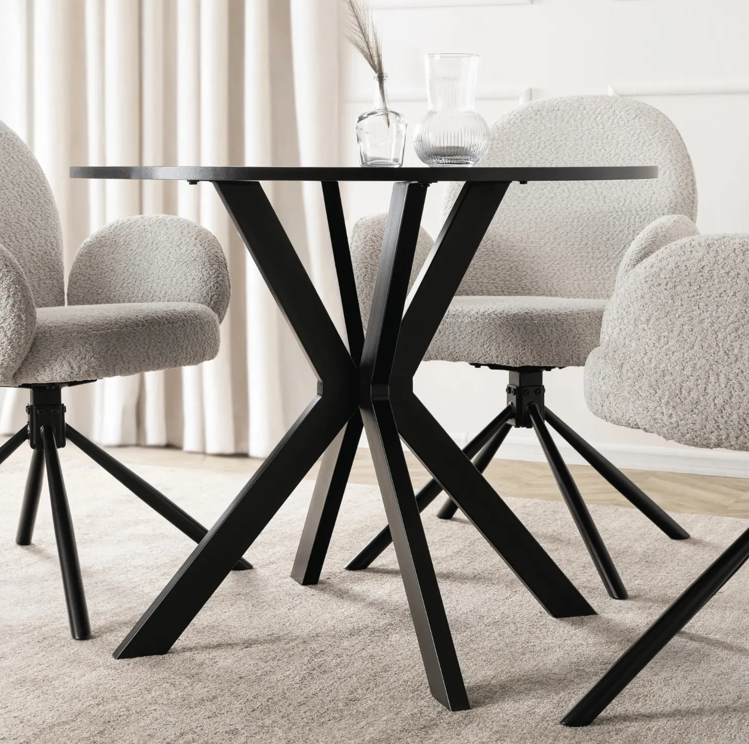 Стол Mebel Elite Lauren 80 (Black) - 5
