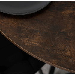 Стол Mebel Elite Lauren 80 (Rustic Oak/Black) Thumb