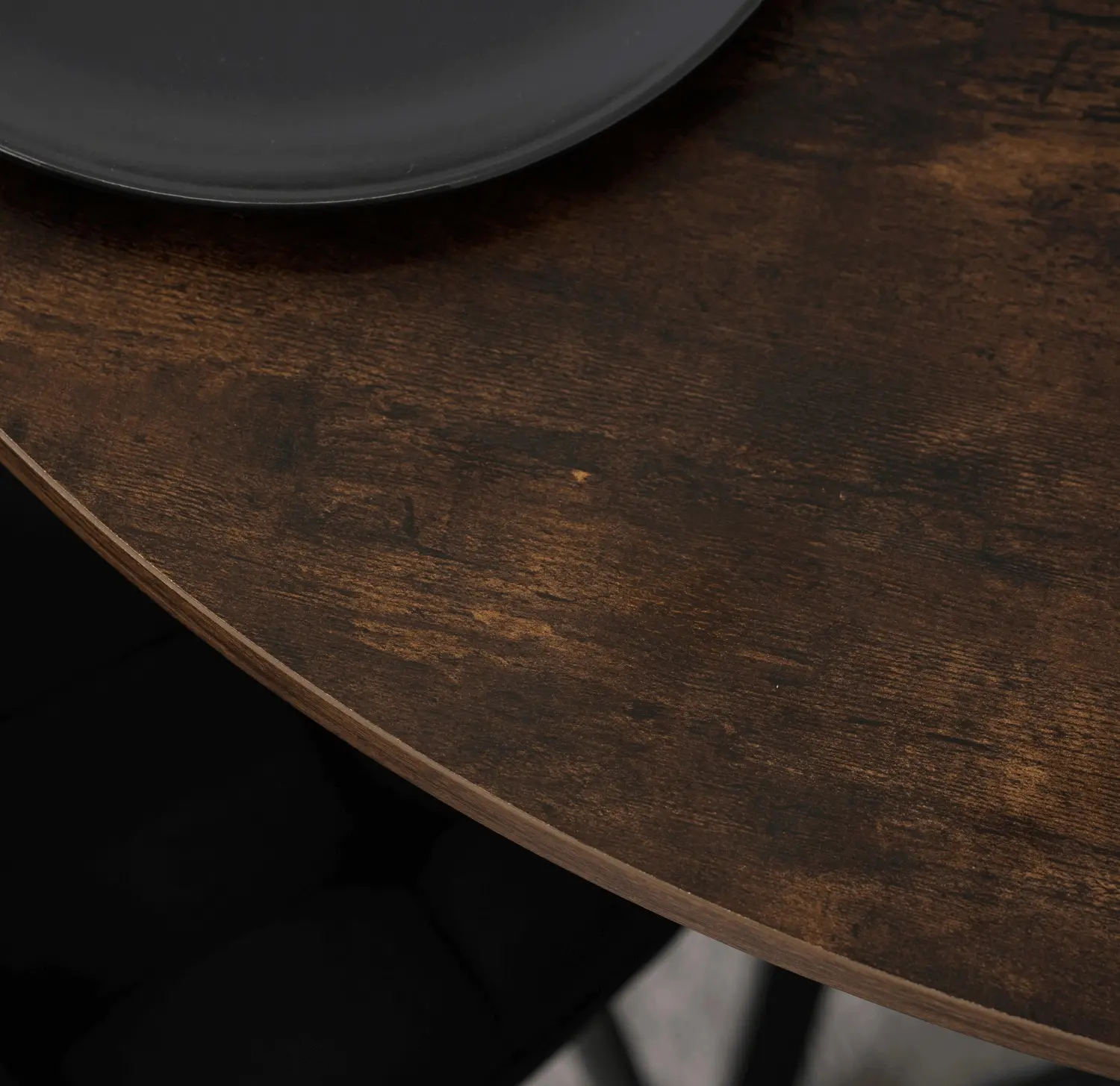 Стол Mebel Elite Lauren 80 (Rustic Oak/Black) - 3