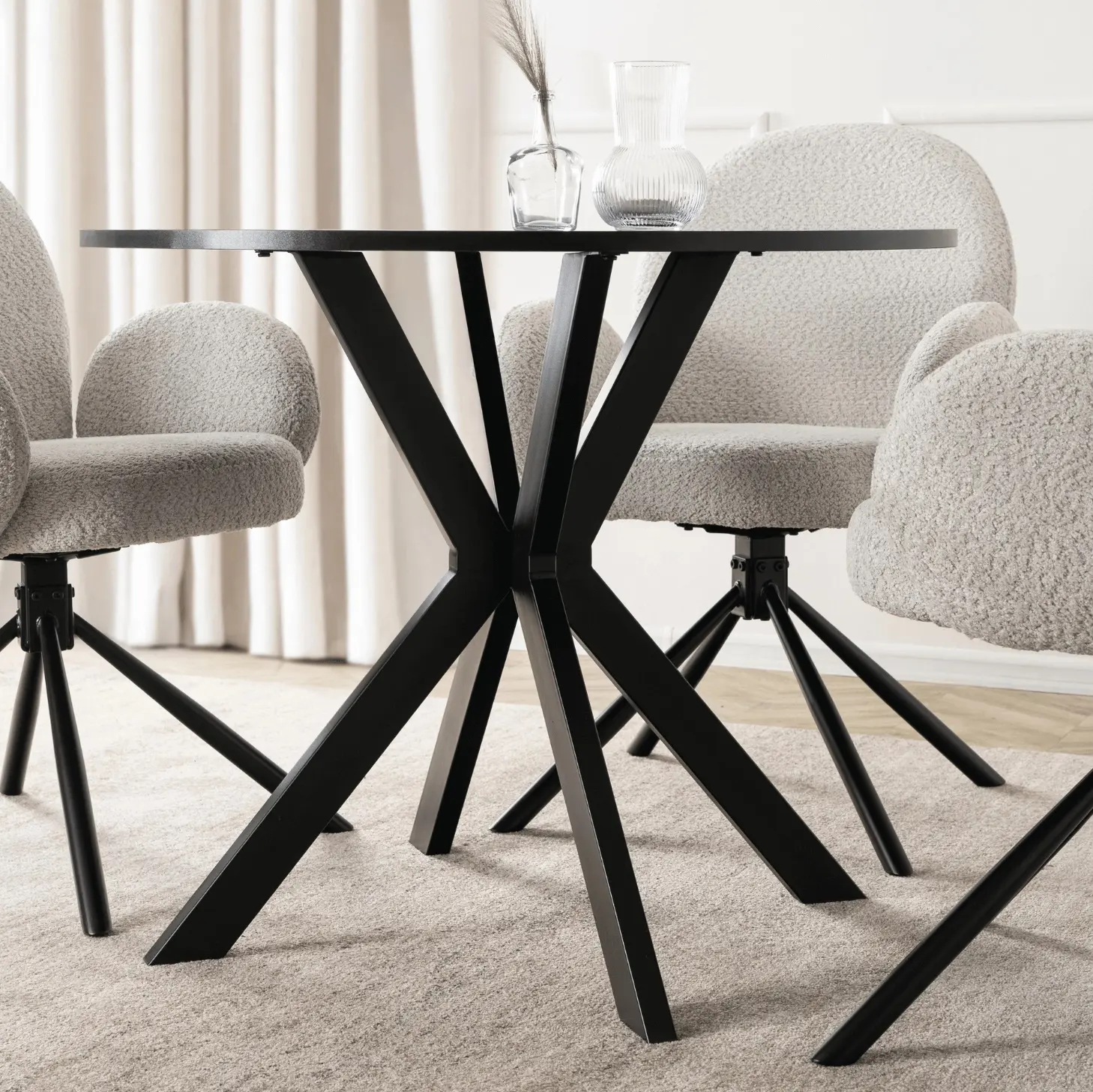Стол Mebel Elite Lauren 90 (Black) - 3