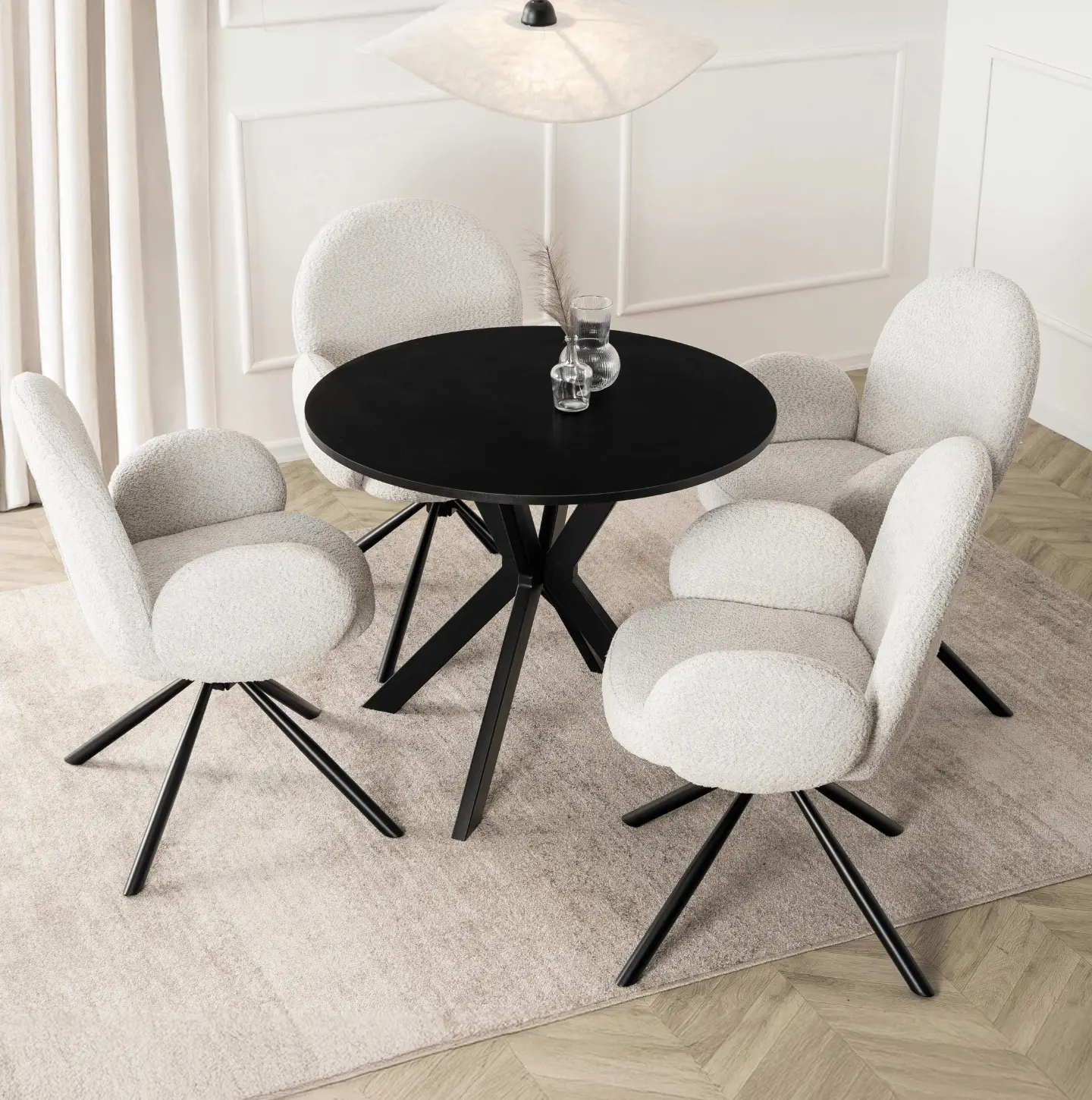 Стол Mebel Elite Lauren 90 (Black) - 5