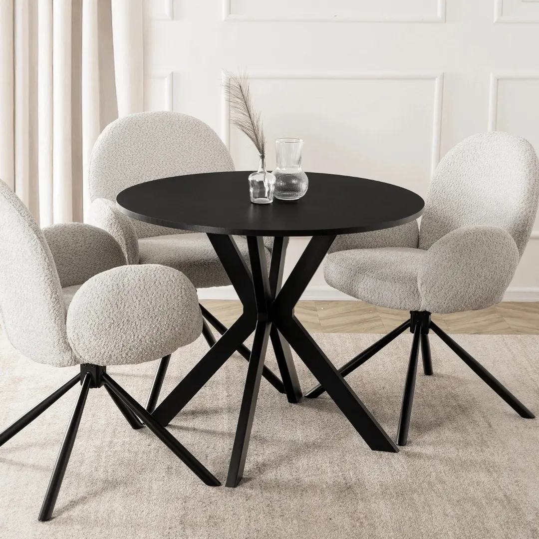Стол Mebel Elite Lauren 90 (Black)