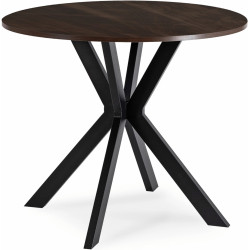 Стол Mebel Elite Lauren 90 (Walnut/Black) Thumb