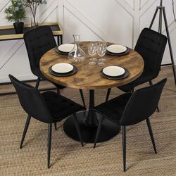 Стол Mebel Elite Lino 100 (Rustic Oak/Black)