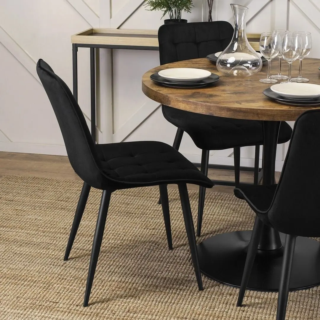 Стол Mebel Elite Lino 100 (Rustic Oak/Black)