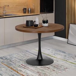 Masa Mebel Elite Lino 100 (Walnut/Black)