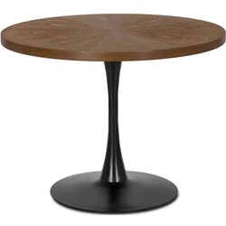 Masa Mebel Elite Lino 100 (Walnut/Black) Thumb