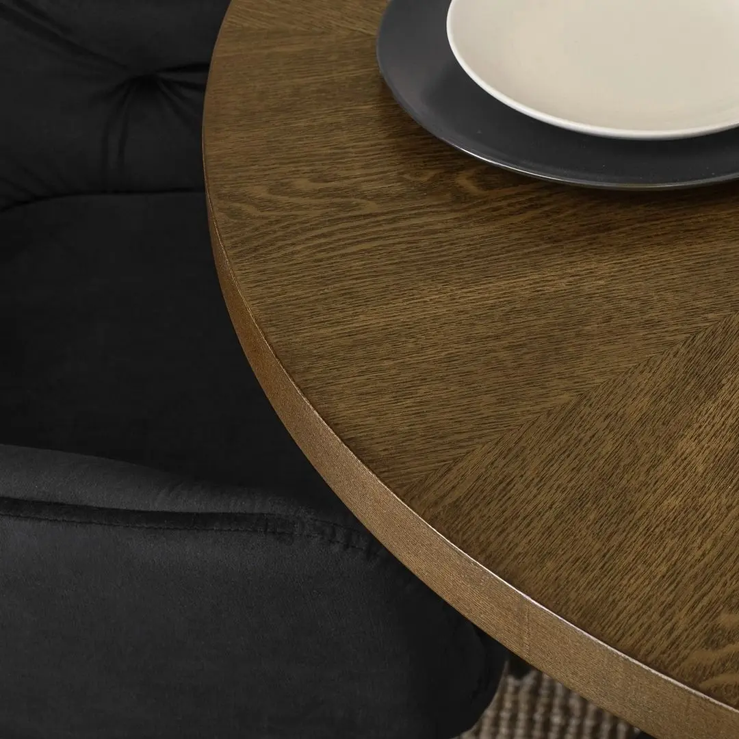 Masa Mebel Elite Lino 100 (Walnut/Black)