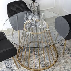 Masa Mebel Elite Olivier 120 (Golden) Thumb