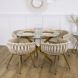 Стол Mebel Elite Sallo 110 (Golden) Thumb