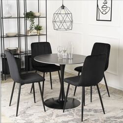 Masa Mebel Elite Sander 73x90 (Black Marble) Thumb