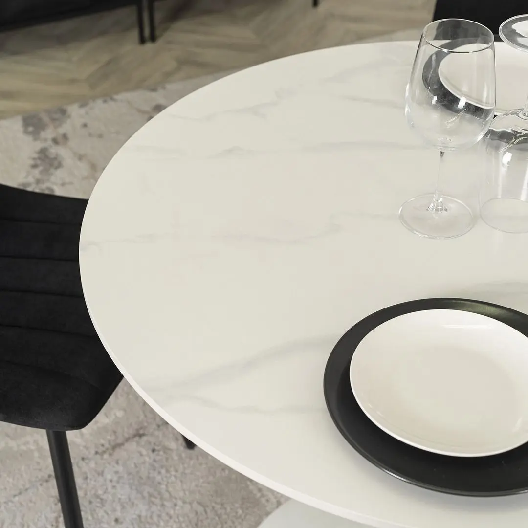 Стол Mebel Elite Sander 73x90 (White Marble)