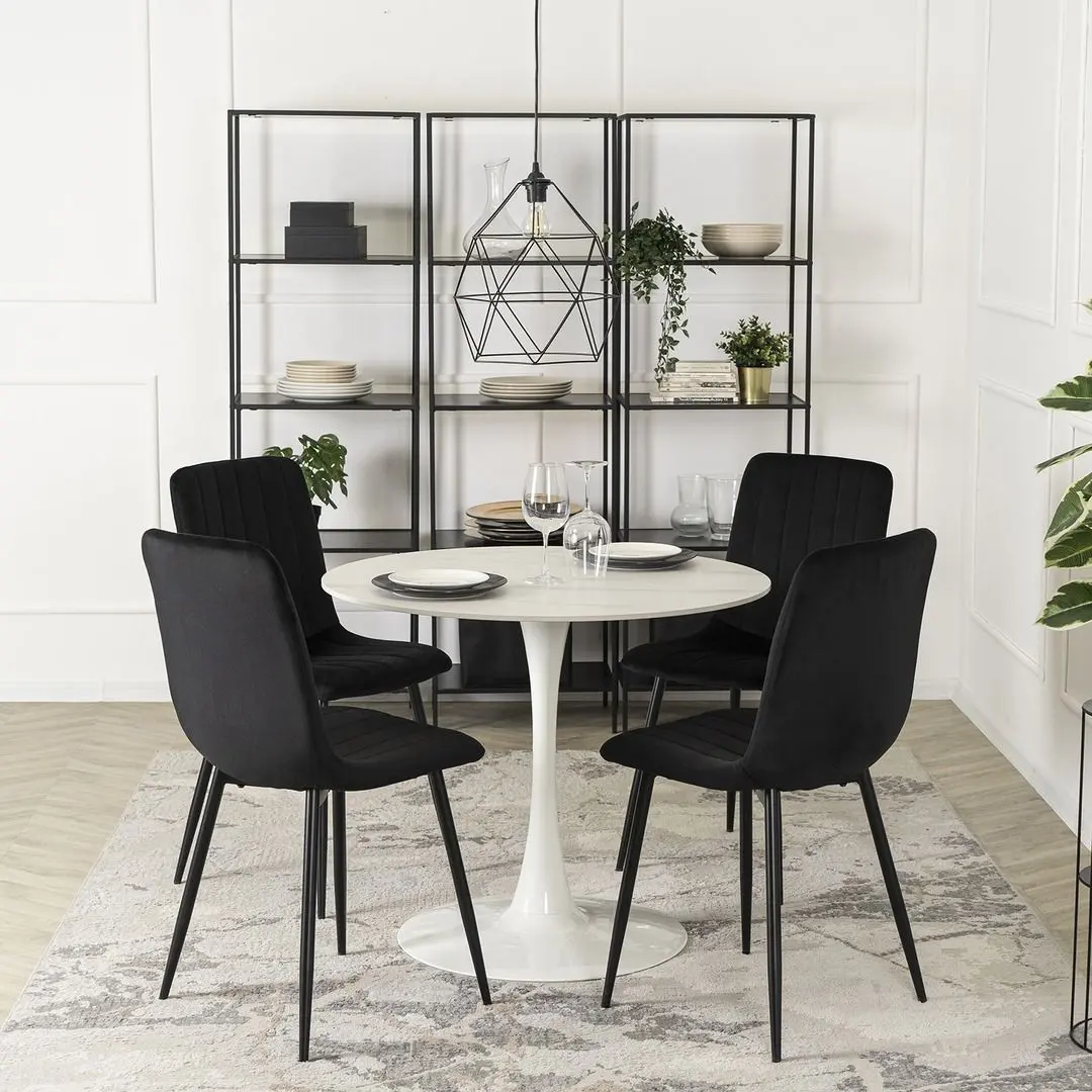 Стол Mebel Elite Sander 73x90 (White Marble)