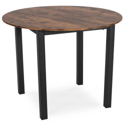 Masa Mebel Elite TEO 100 (Rustic Oak/Black) Thumb