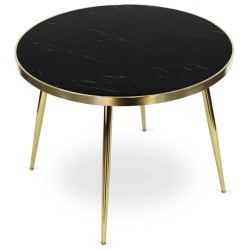 Masa Mebel Elite Tinga 100 (Black/Gold) Thumb