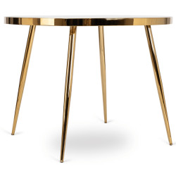 Masa Mebel Elite Tinga 100 (Grey Marble/Gold) Thumb