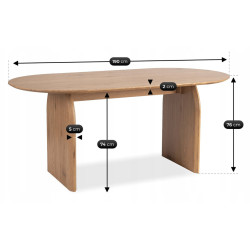 Стол Mebel Elite Tino 190 (Oak) Thumb