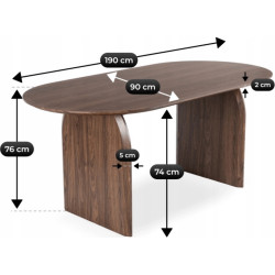 Стол Mebel Elite Tino 190 (Walnut) Thumb