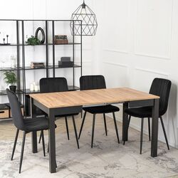 Masa extensibila Mebel Elite Ben 80/140/200x76 (Craft Oak) Thumb