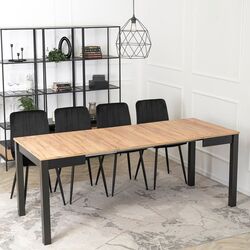 Masa extensibila Mebel Elite Ben 80/140/200x76 (Craft Oak) Thumb