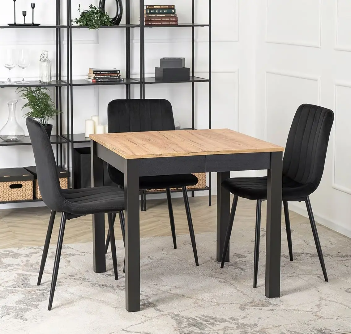 Masa extensibila Mebel Elite Ben 80/140/200x76 (Craft Oak)