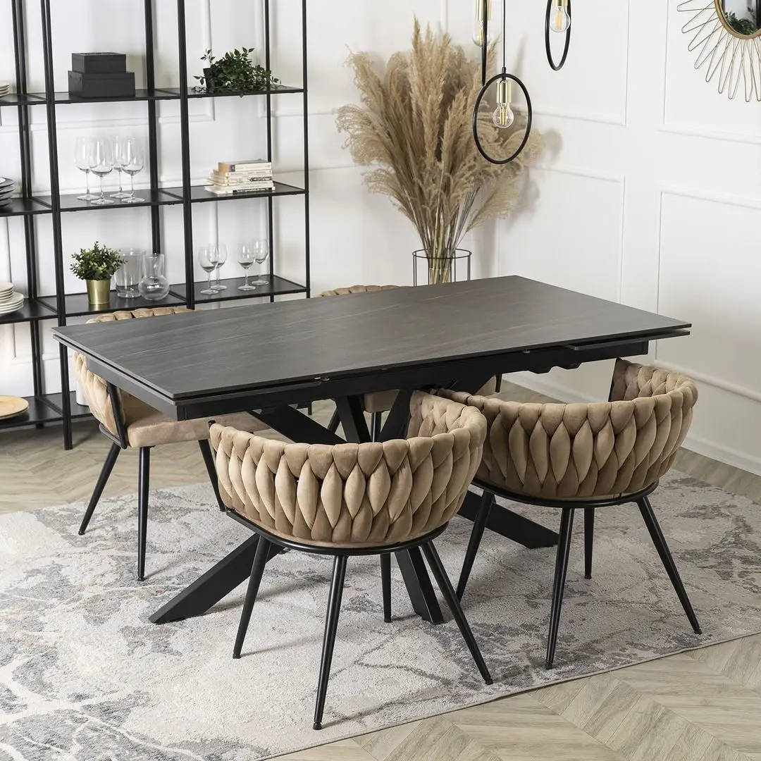 Masa extensibila Mebel Elite Bruno 78x160/240 (Black)