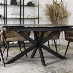 Masa extensibila Mebel Elite Bruno 78x160/240 (Black) Thumb