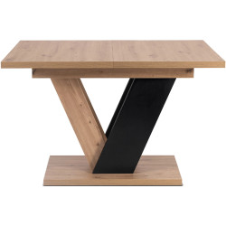 Стол раскладной Mebel Elite Clark 120/160 (Artisan Oak/Black) Thumb