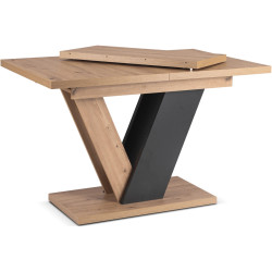 Стол раскладной Mebel Elite Clark 120/160 (Artisan Oak/Black) Thumb