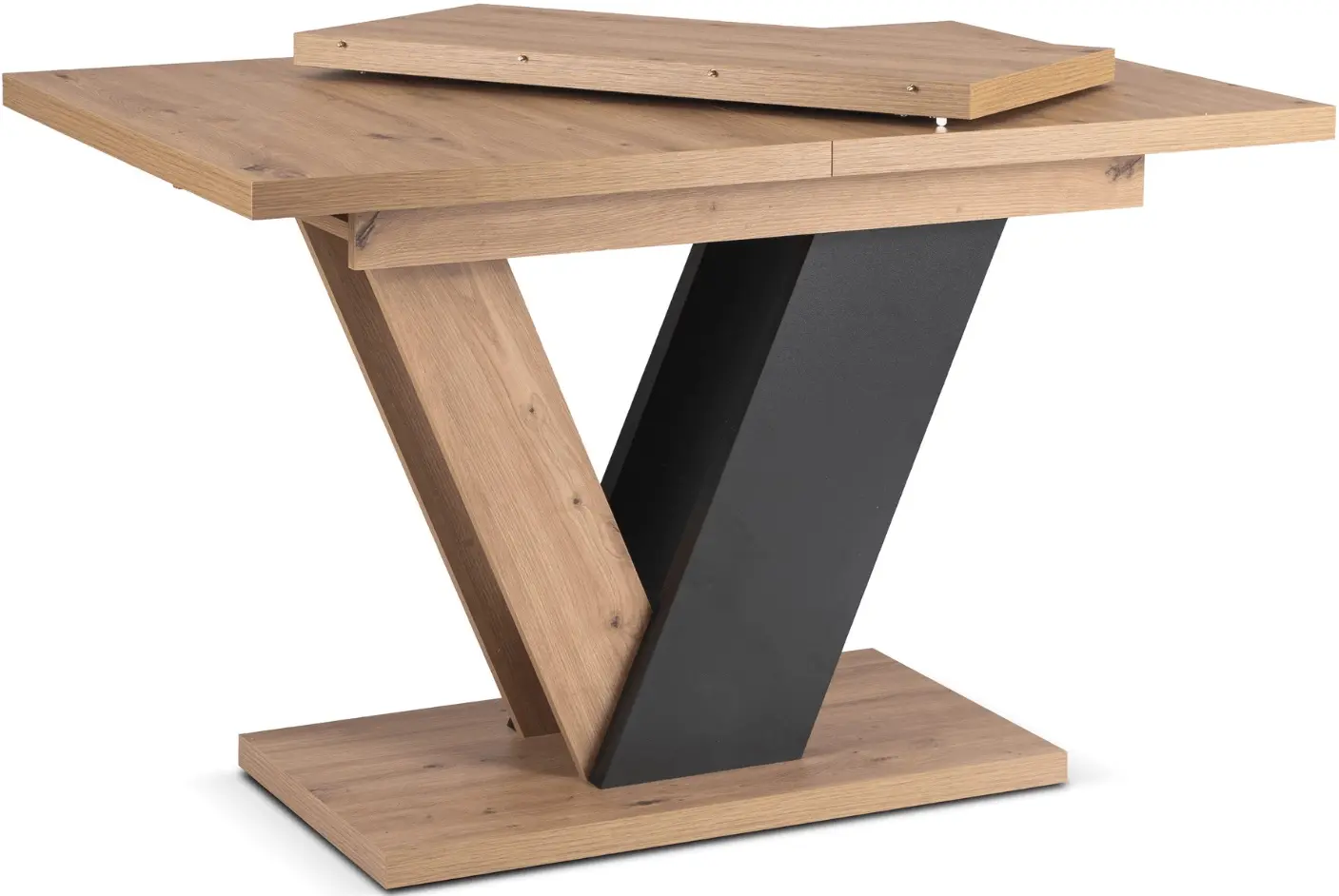 Стол раскладной Mebel Elite Clark 120/160 (Artisan Oak/Black) - 3