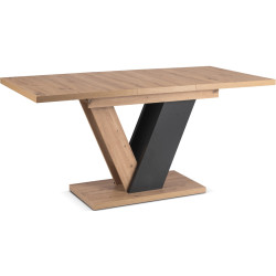 Стол раскладной Mebel Elite Clark 120/160 (Artisan Oak/Black) Thumb
