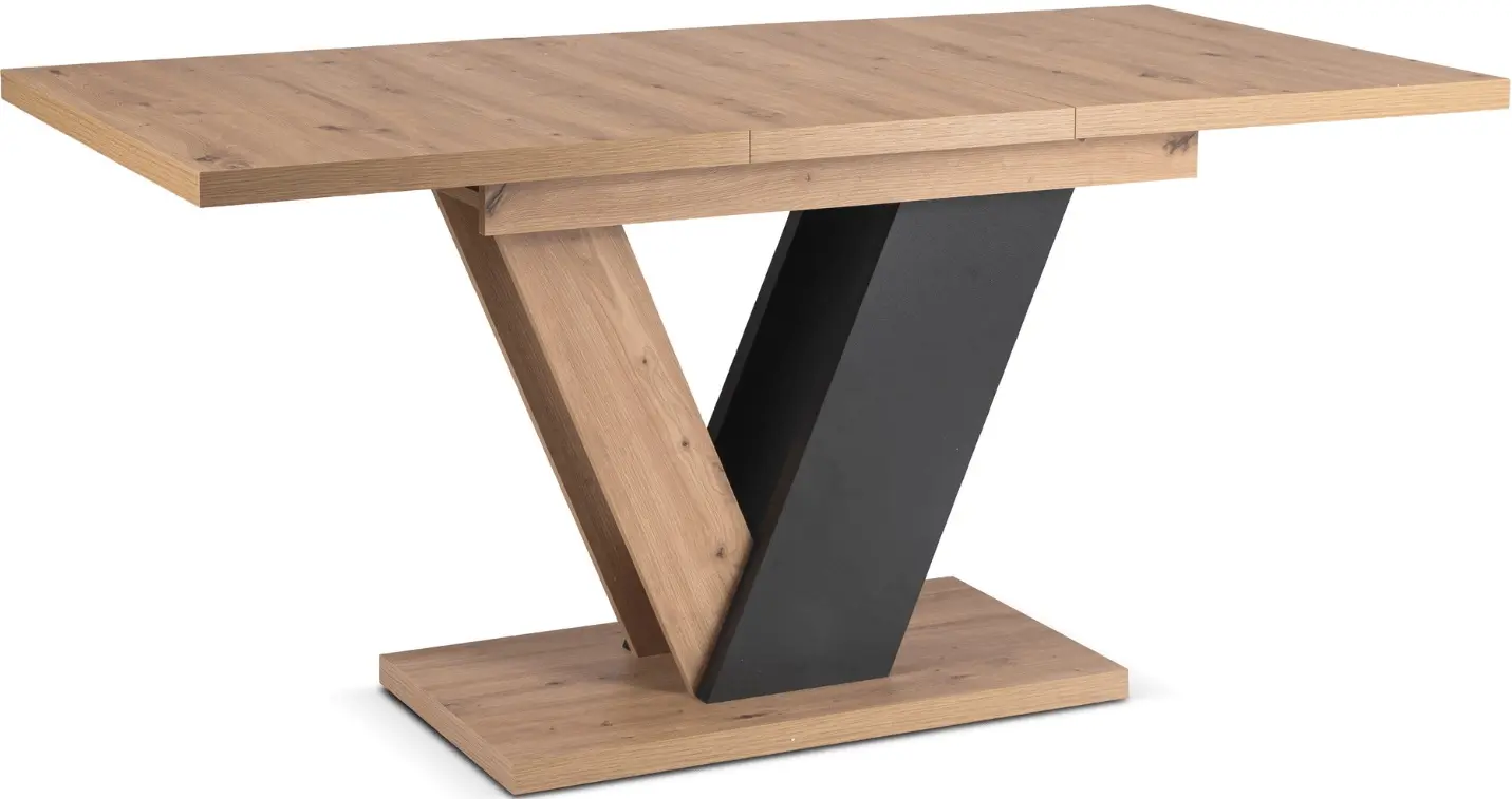 Стол раскладной Mebel Elite Clark 120/160 (Artisan Oak/Black) - 4