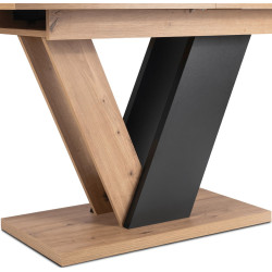 Стол раскладной Mebel Elite Clark 120/160 (Artisan Oak/Black) Thumb