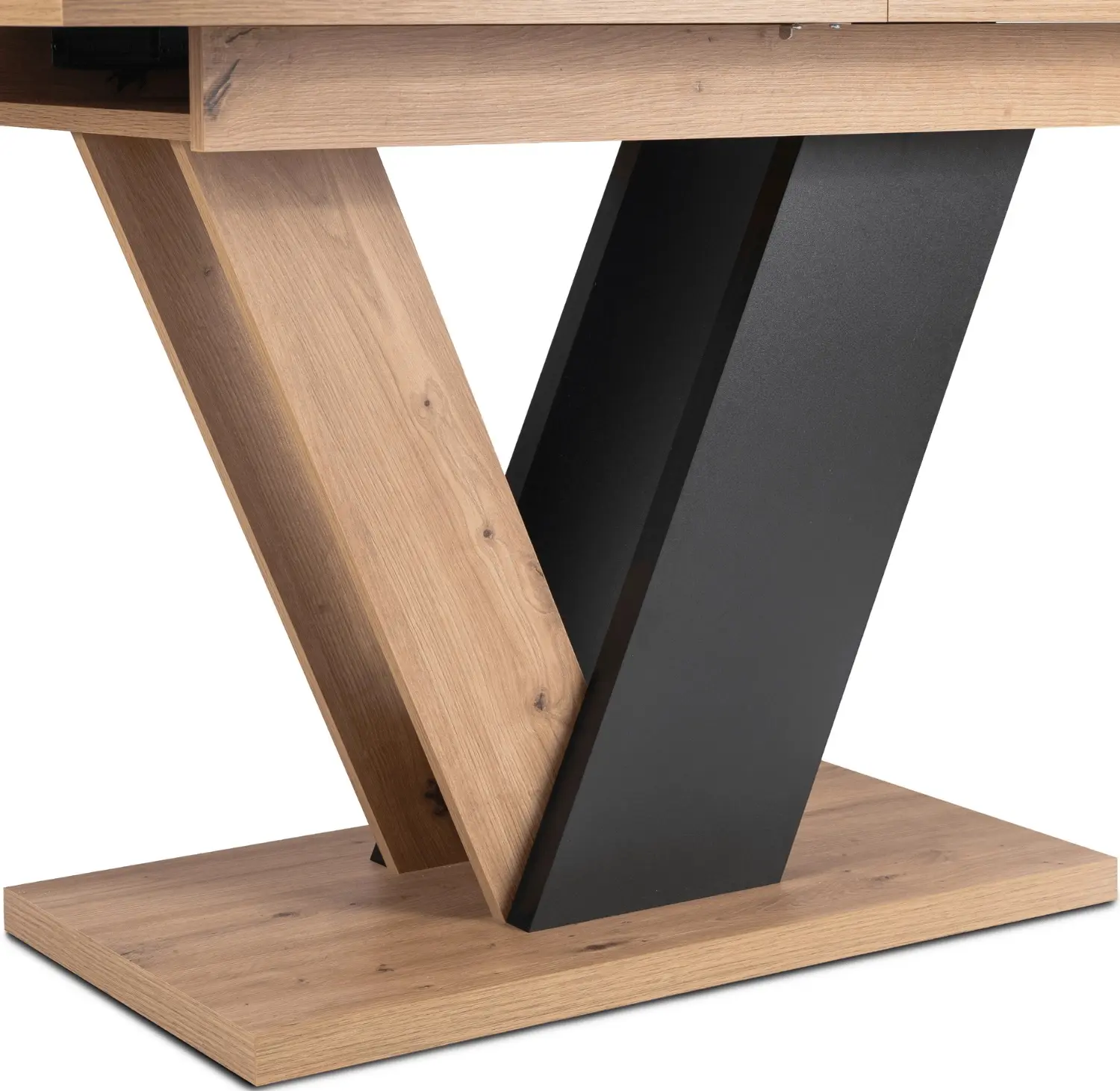 Стол раскладной Mebel Elite Clark 120/160 (Artisan Oak/Black) - 5