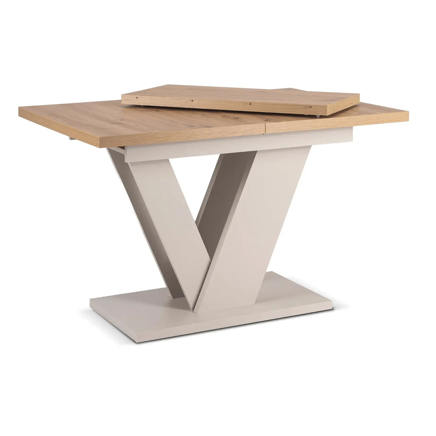 Стол раскладной Mebel Elite Clark 120-160 (Artisan Oak/Cashmere) - 3