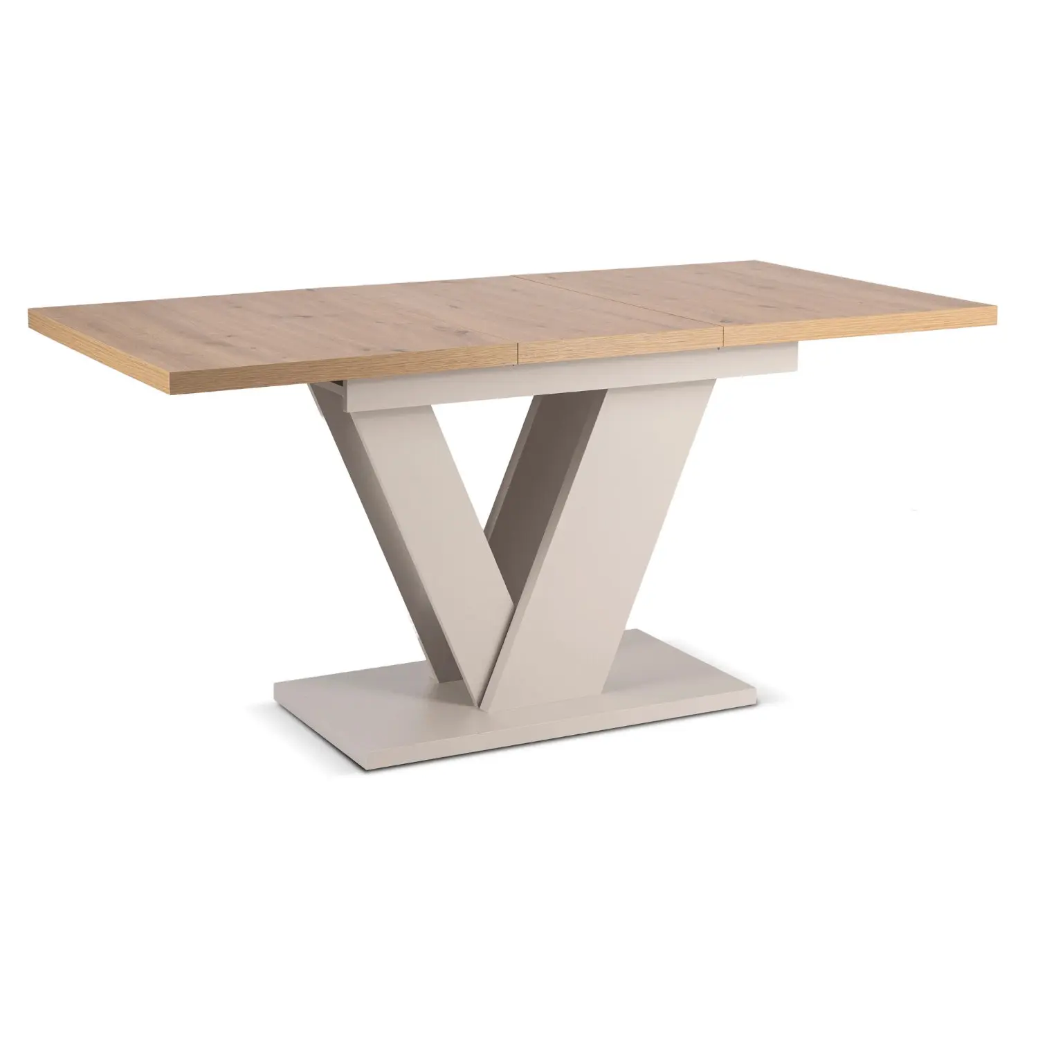 Стол раскладной Mebel Elite Clark 120-160 (Artisan Oak/Cashmere) - 4