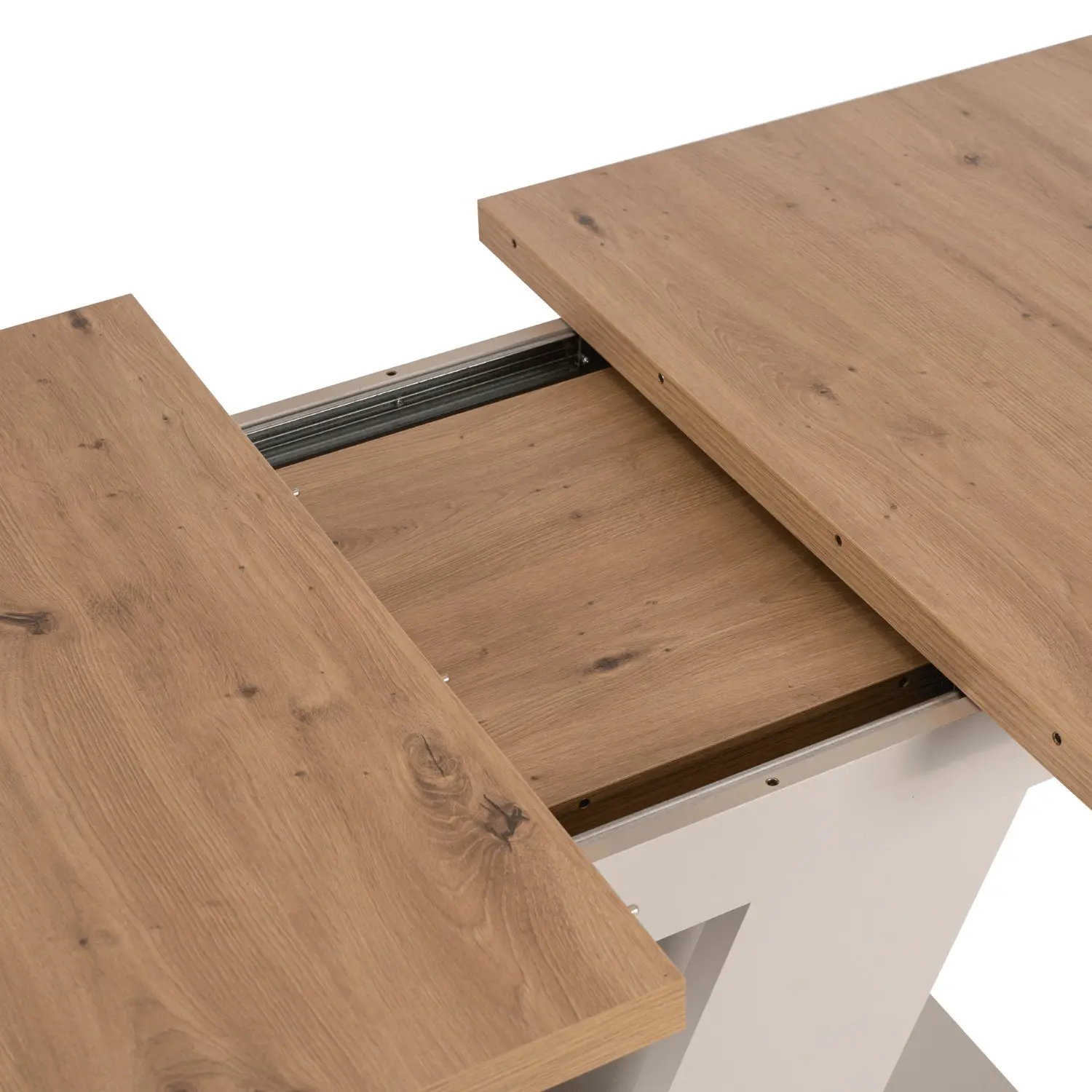 Стол раскладной Mebel Elite Clark 120-160 (Artisan Oak/Cashmere) - 7