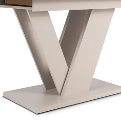 Стол раскладной Mebel Elite Clark 120-160 (Artisan Oak/Cashmere) Thumb