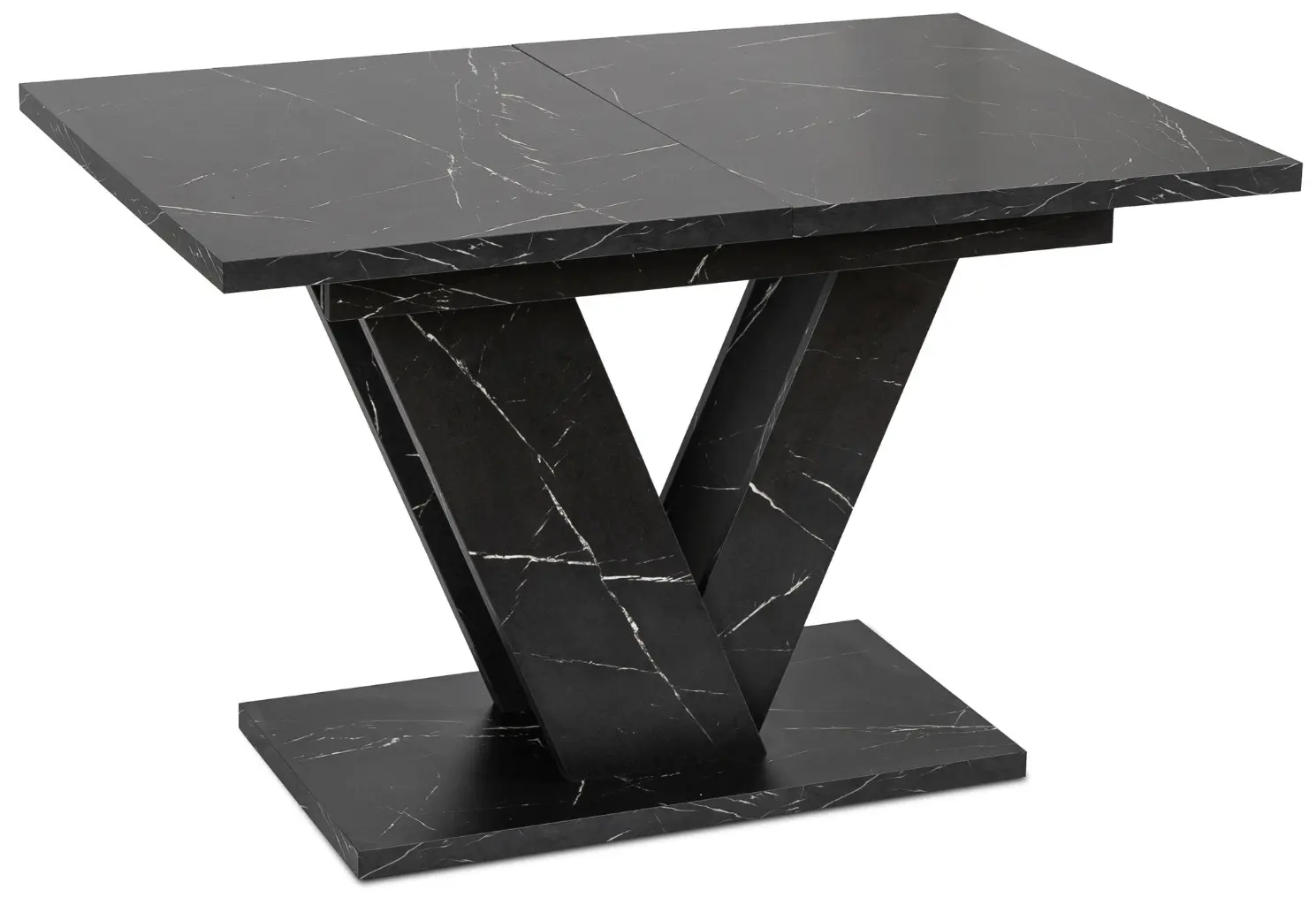 Masa extensibila Mebel Elite Clark 120/160 (Black Marble)
