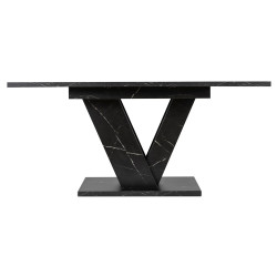 Masa extensibila Mebel Elite Clark 120/160 (Black Marble) Thumb