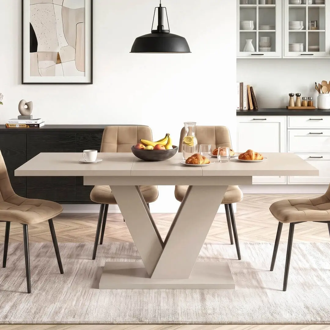 Стол раскладной Mebel Elite Clark 120-160 (Cashmere)